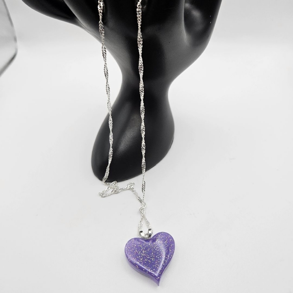 Purple Shimmer Heart